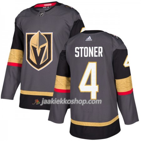 Miehille NHL Vegas Golden Knights Pelipaita Clayton Stoner 4 Adidas 2017-2018 Harmaa Authentic Miehille NHL Vegas Golden Knights Pelipaita Clayton Stoner 4 Adidas 2017-2018 Harmaa Authentic